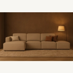 Olio Classico Komfortowy narożnik wypoczynkowy Tkanina Raven 30